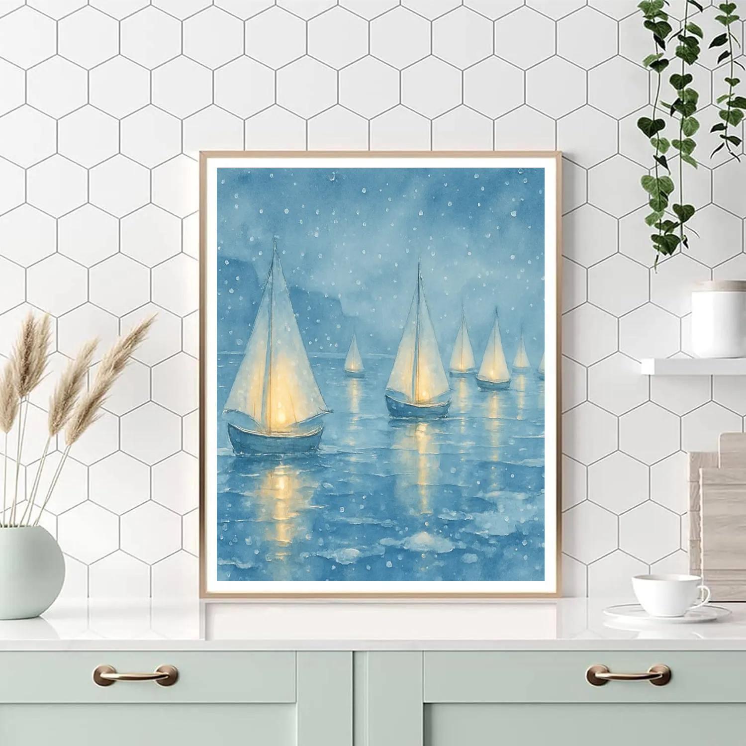 Polar Lantern Regatta Numbered painting kits