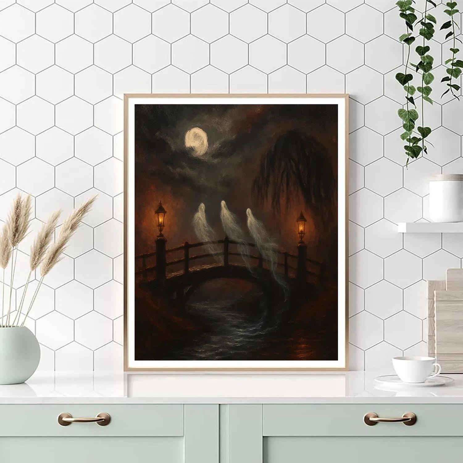 The Wraith Bridge Over Hollow Creek Painting by numbers kit