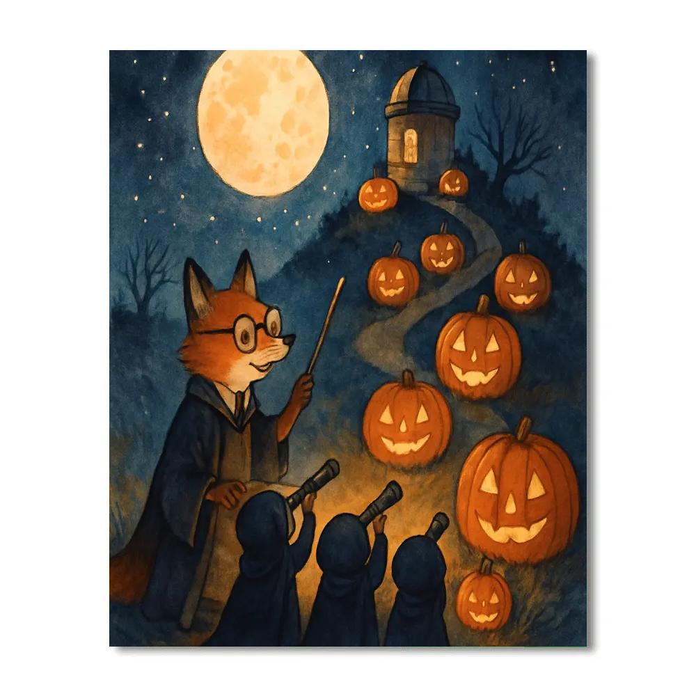 The Pumpkin Observatory Path painting number kit