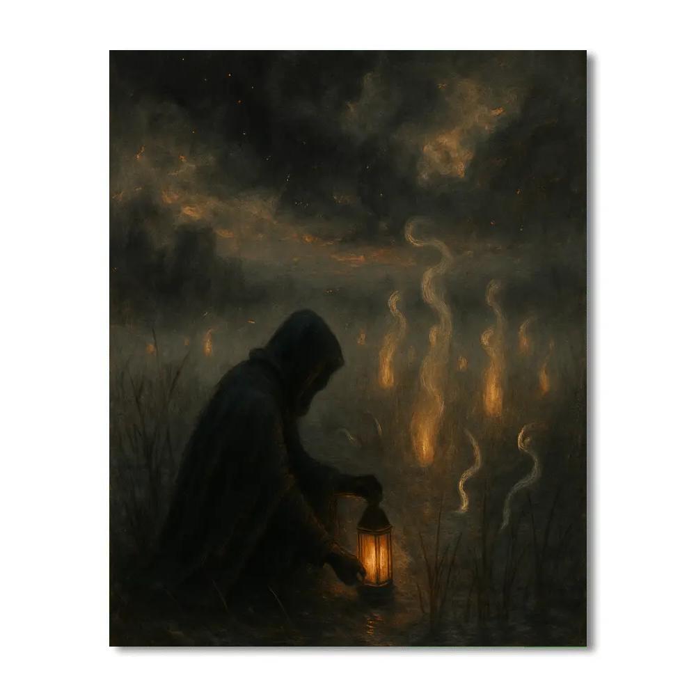 The Fen Of Echoed Lanterns paint by numbers