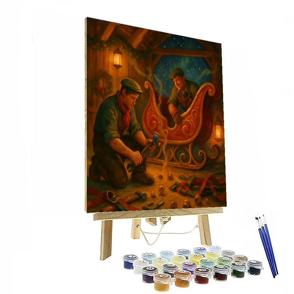 Starlight Sleigh Repair Paint by numbers kits