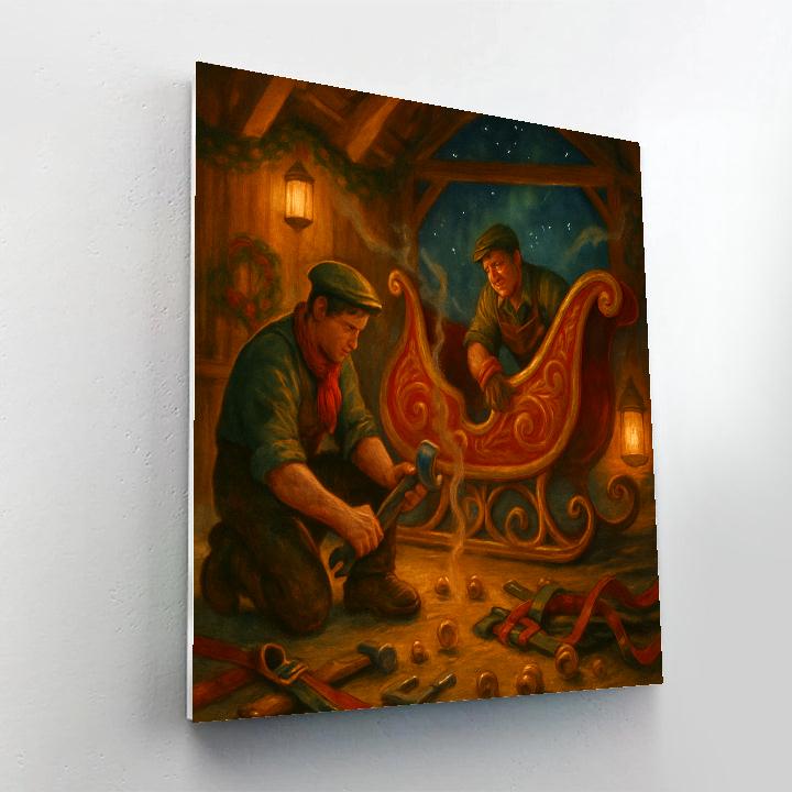 Starlight Sleigh Repair Paint by numbers kits