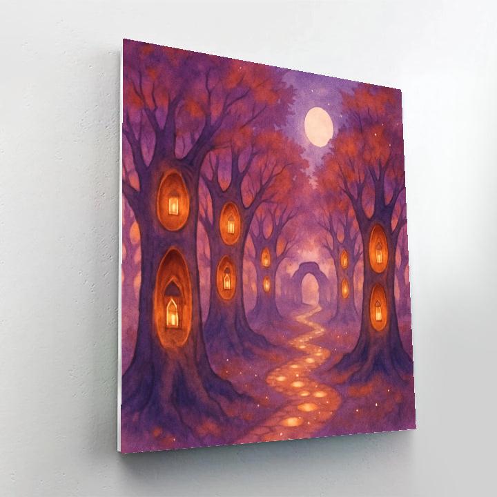 The Orchard Of Echoed Lanterns Number painting
