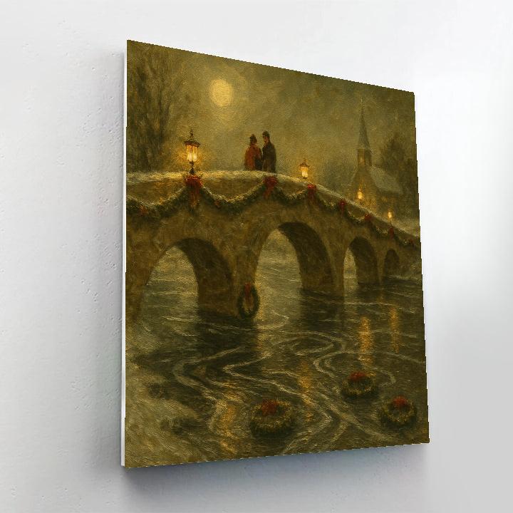Frozen Bridge Lanterns Paint by numbers kits