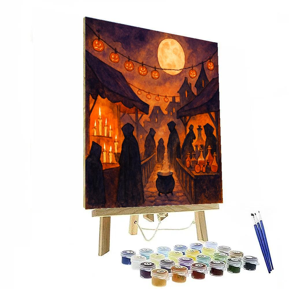 The Candlebridge Market paint by number