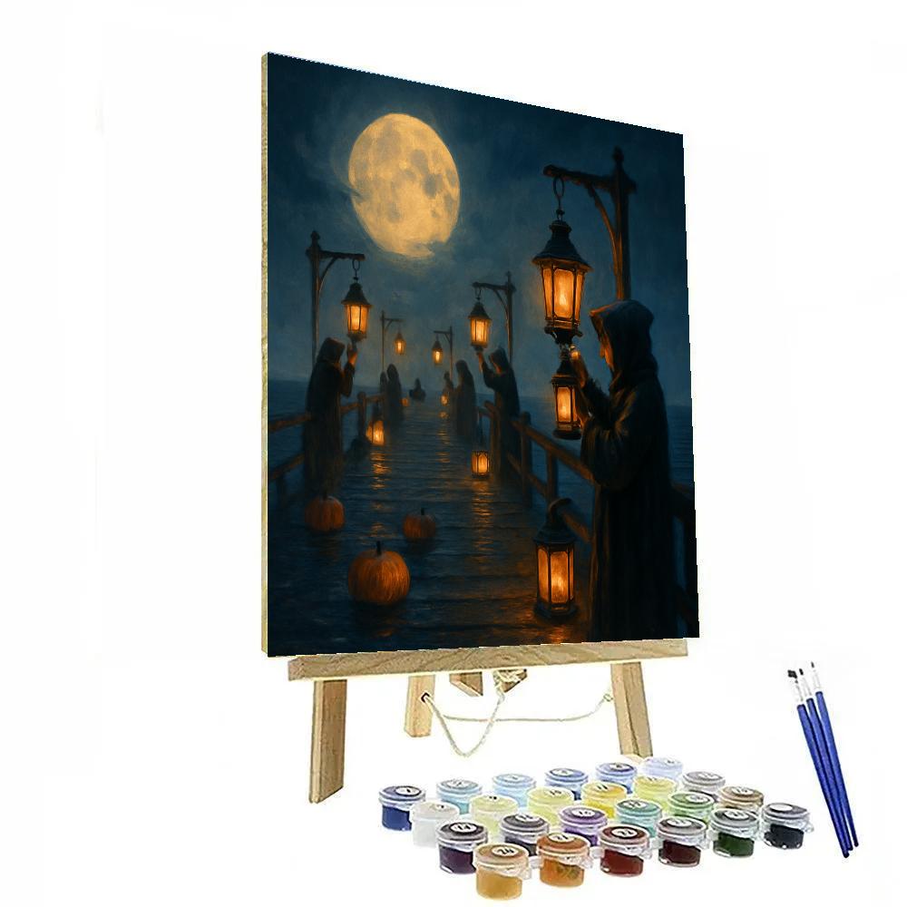 The Lantern-Keepers Pier Numbered painting kits