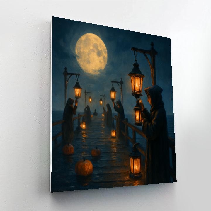 The Lantern-Keepers Pier Numbered painting kits