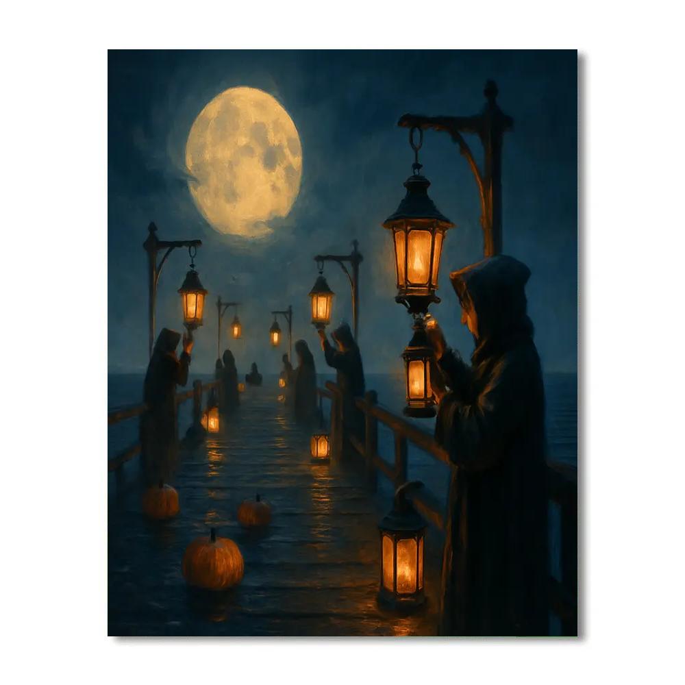 The Lantern-Keepers Pier Numbered painting kits