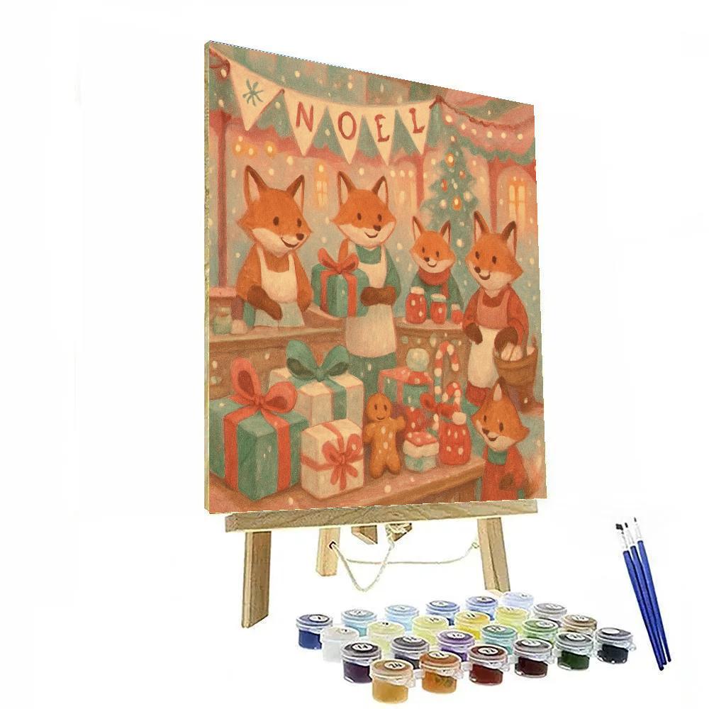 Wintertail Fox Market Numbered painting kits