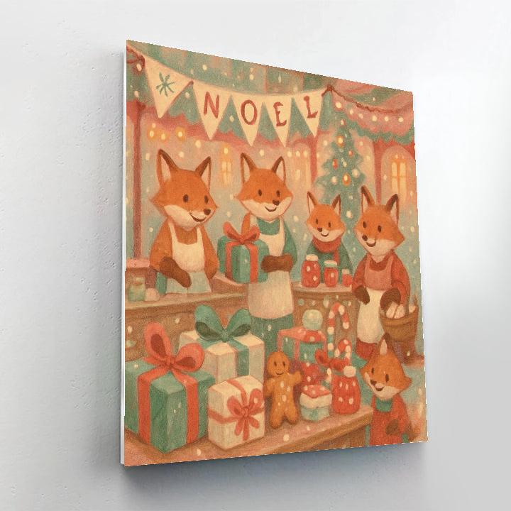Wintertail Fox Market Numbered painting kits