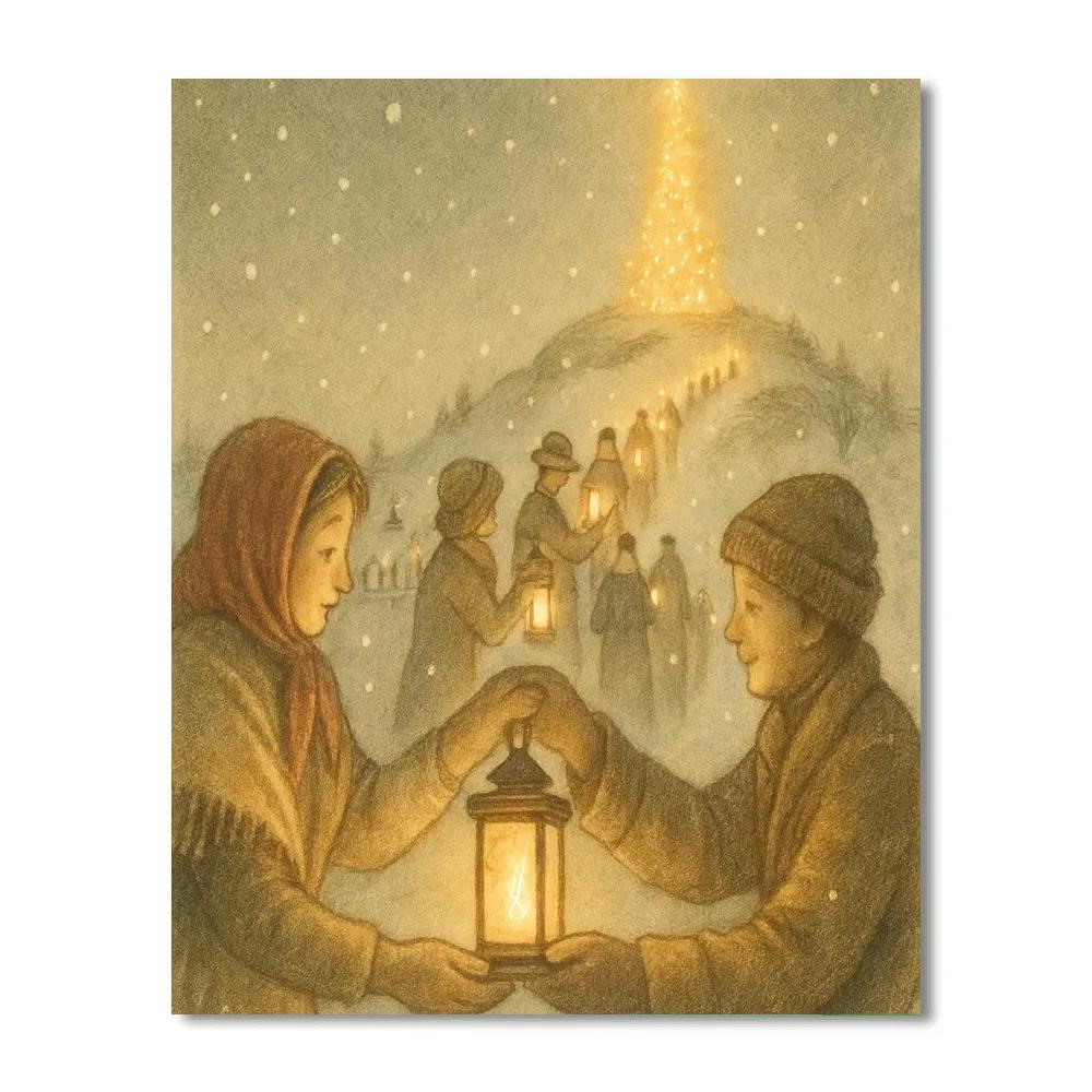 Midwinter Lantern Relay painting number kit
