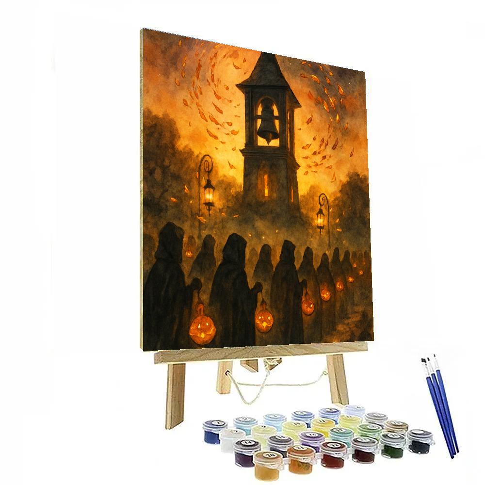 The Autumn Bell Tower paint by color