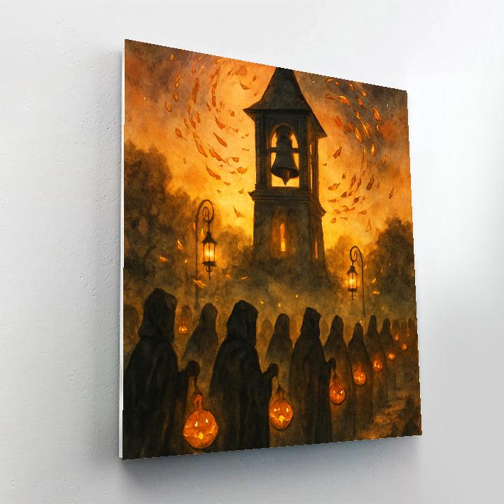 The Autumn Bell Tower paint by color