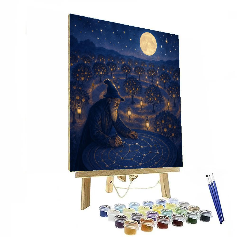 The Night Orchard Observatory Paint by numbers art