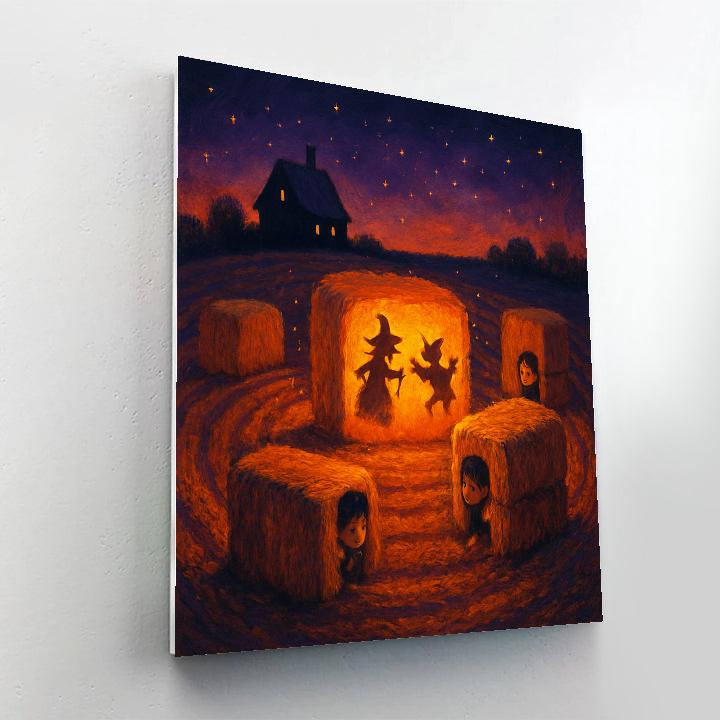 The Gloaming Hay Circle Paint by numbers kits