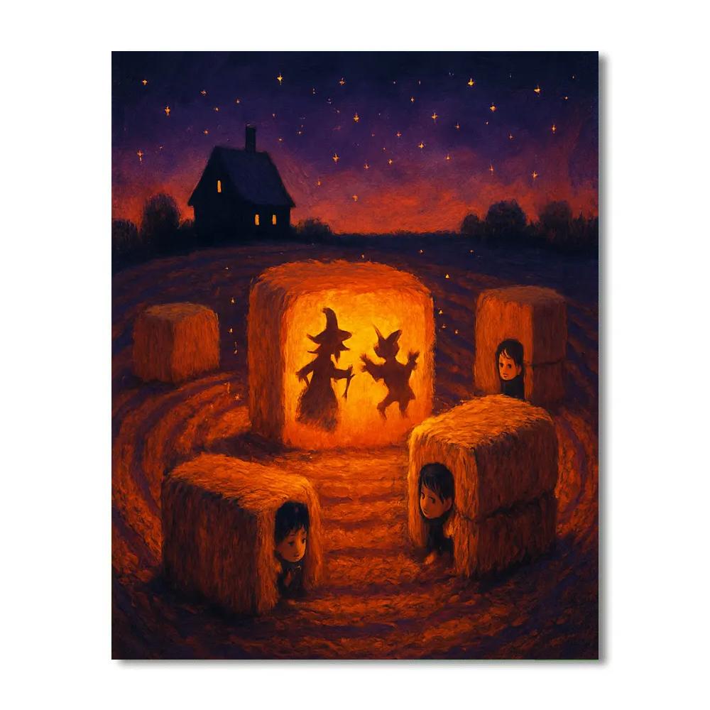The Gloaming Hay Circle Paint by numbers kits