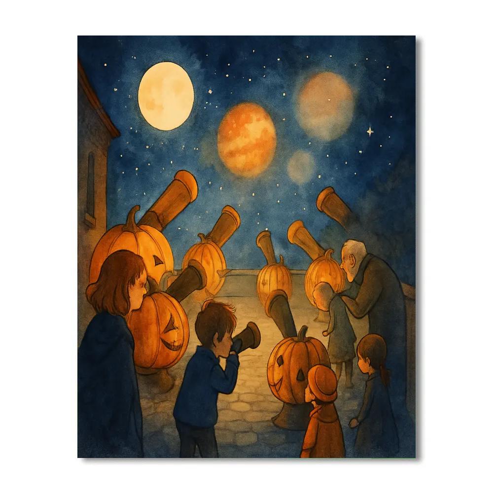 The Hollow Lane Observatory Number painting