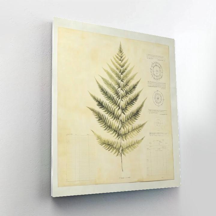 Leonardo Da Vinci Inspired Botanical Spiral paint by number