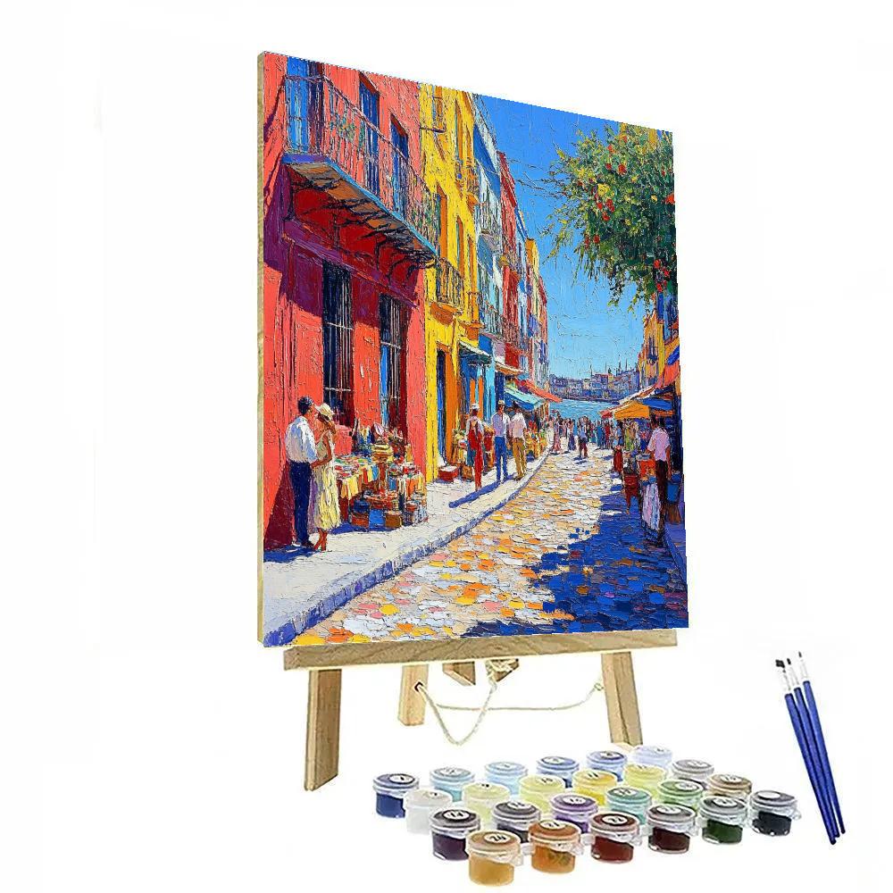 Caminito Colorful Streets La Boca Buenos Aires Paint by numbers kits
