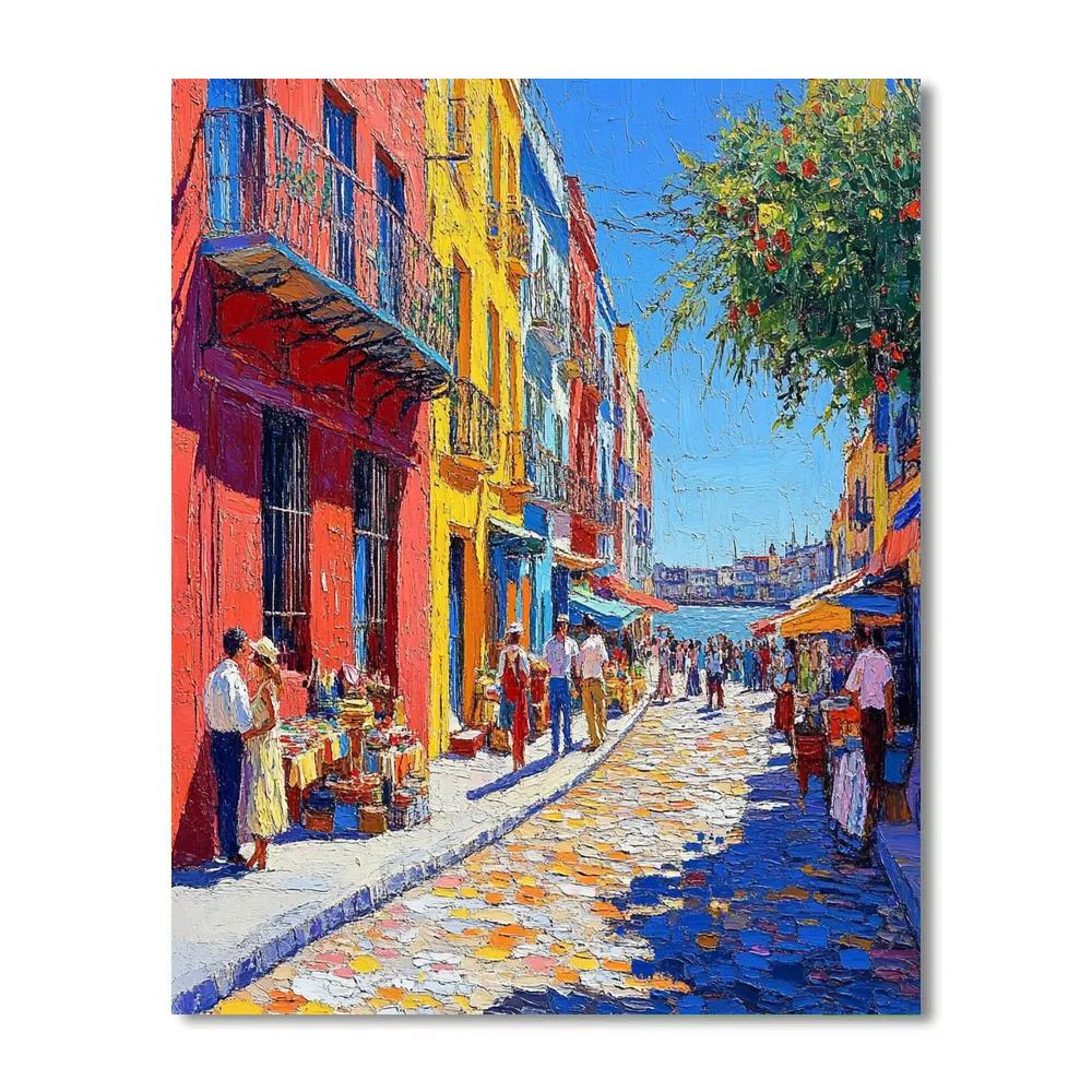 Caminito Colorful Streets La Boca Buenos Aires Paint by numbers kits