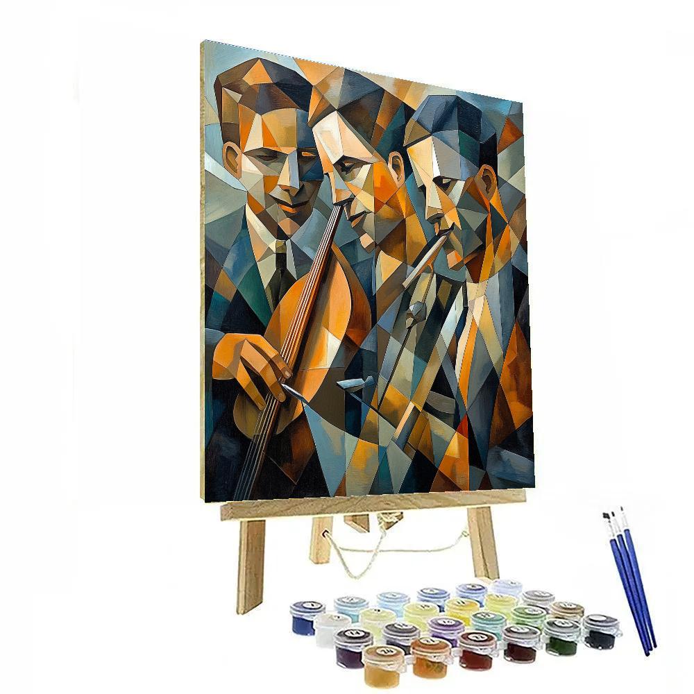 Picasso Inspired Abstract Musicians paint by color