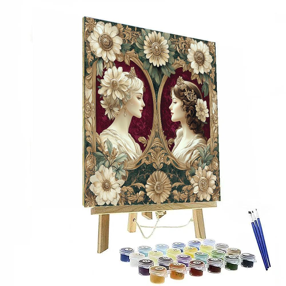 Gustav Klimt Inspired Golden Garden Painting by numbers kit