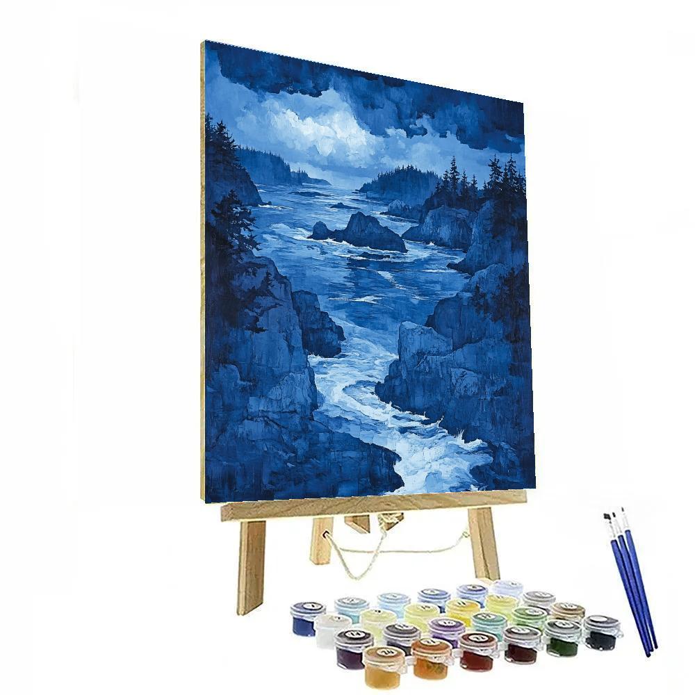 Arthur Lismer Inspired Storm Over McGregor Channels Paint by numbers art