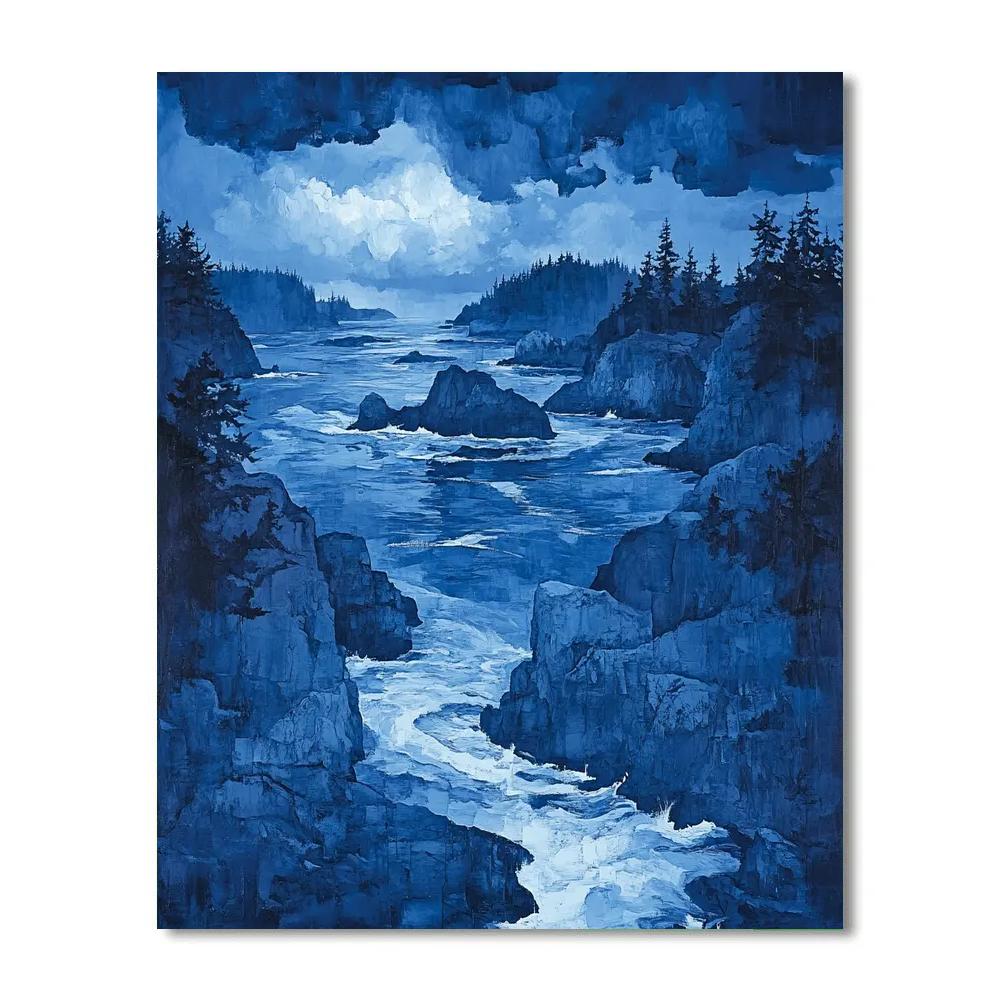 Arthur Lismer Inspired Storm Over McGregor Channels Paint by numbers art