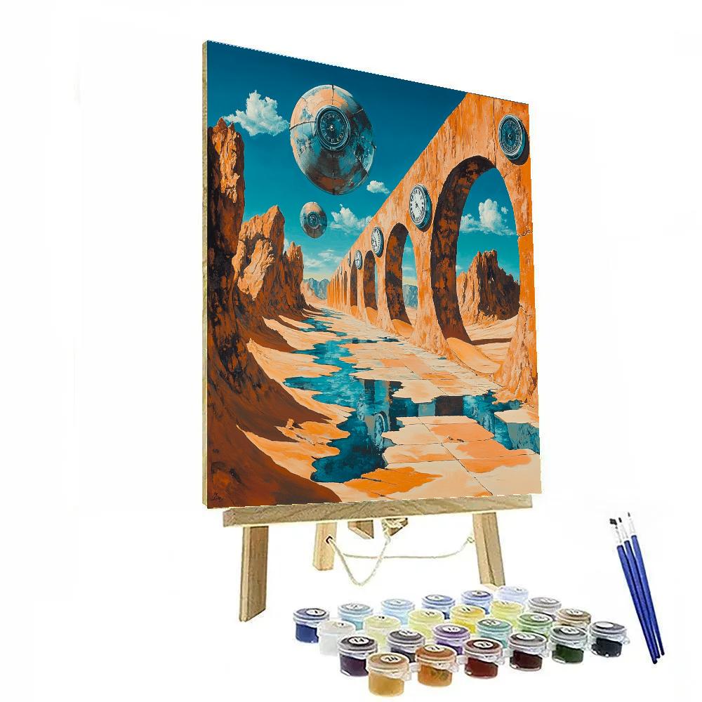Salvador Dali Inspired Desert Dreams paint by number