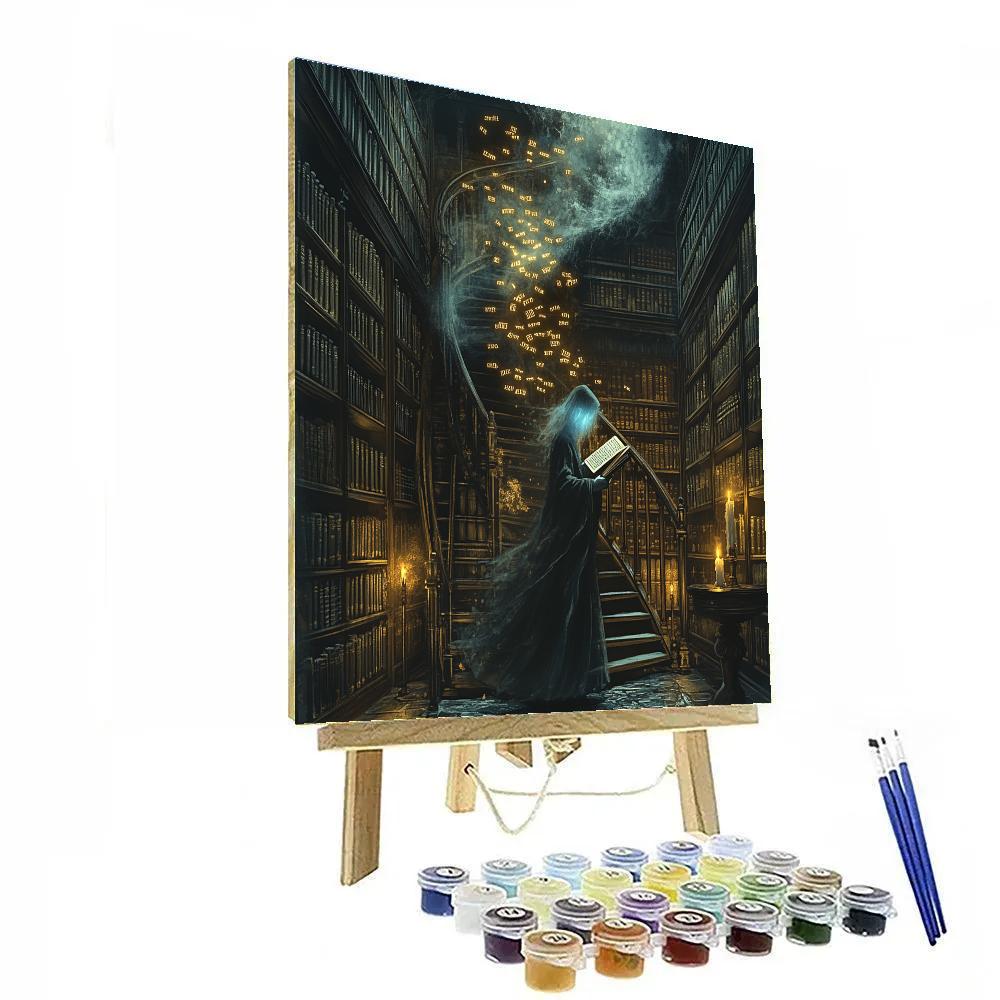 Phantom Librarian Spooky Archive paint by color