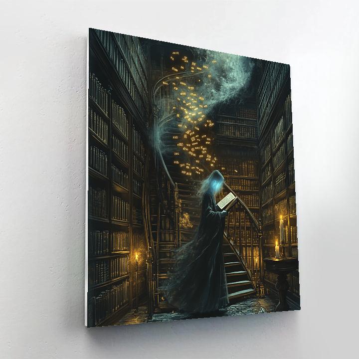 Phantom Librarian Spooky Archive paint by color