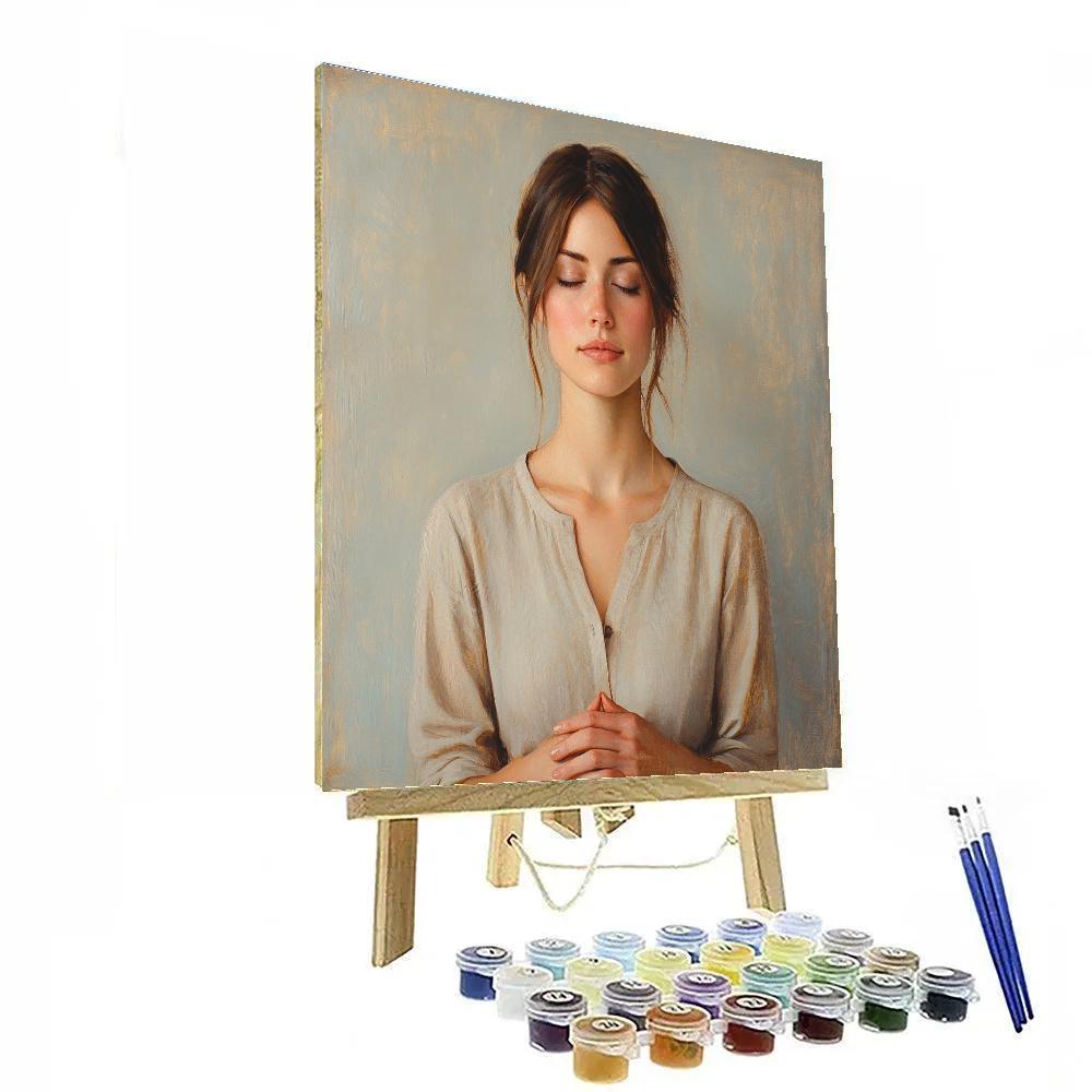 Leonardo Da Vinci Inspired Renaissance Portrait Paint by numbers art