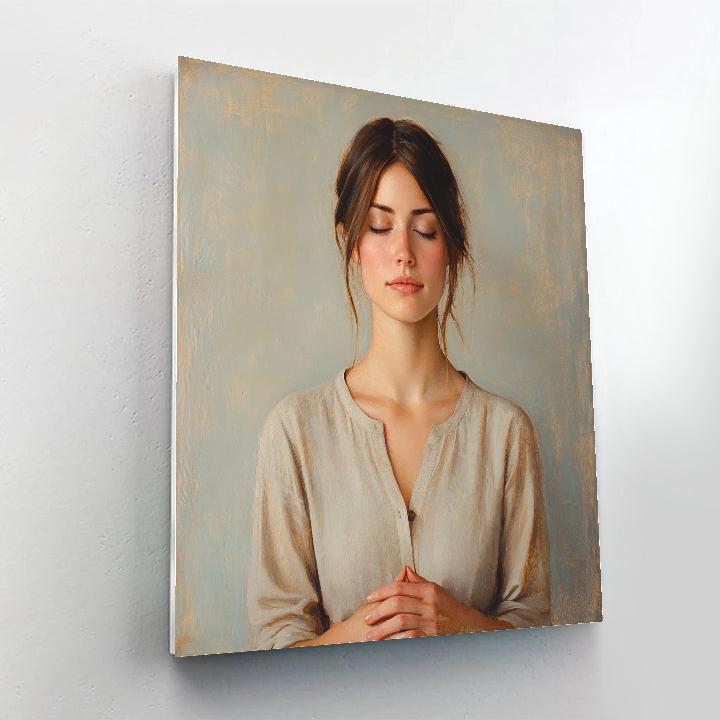 Leonardo Da Vinci Inspired Renaissance Portrait Paint by numbers art