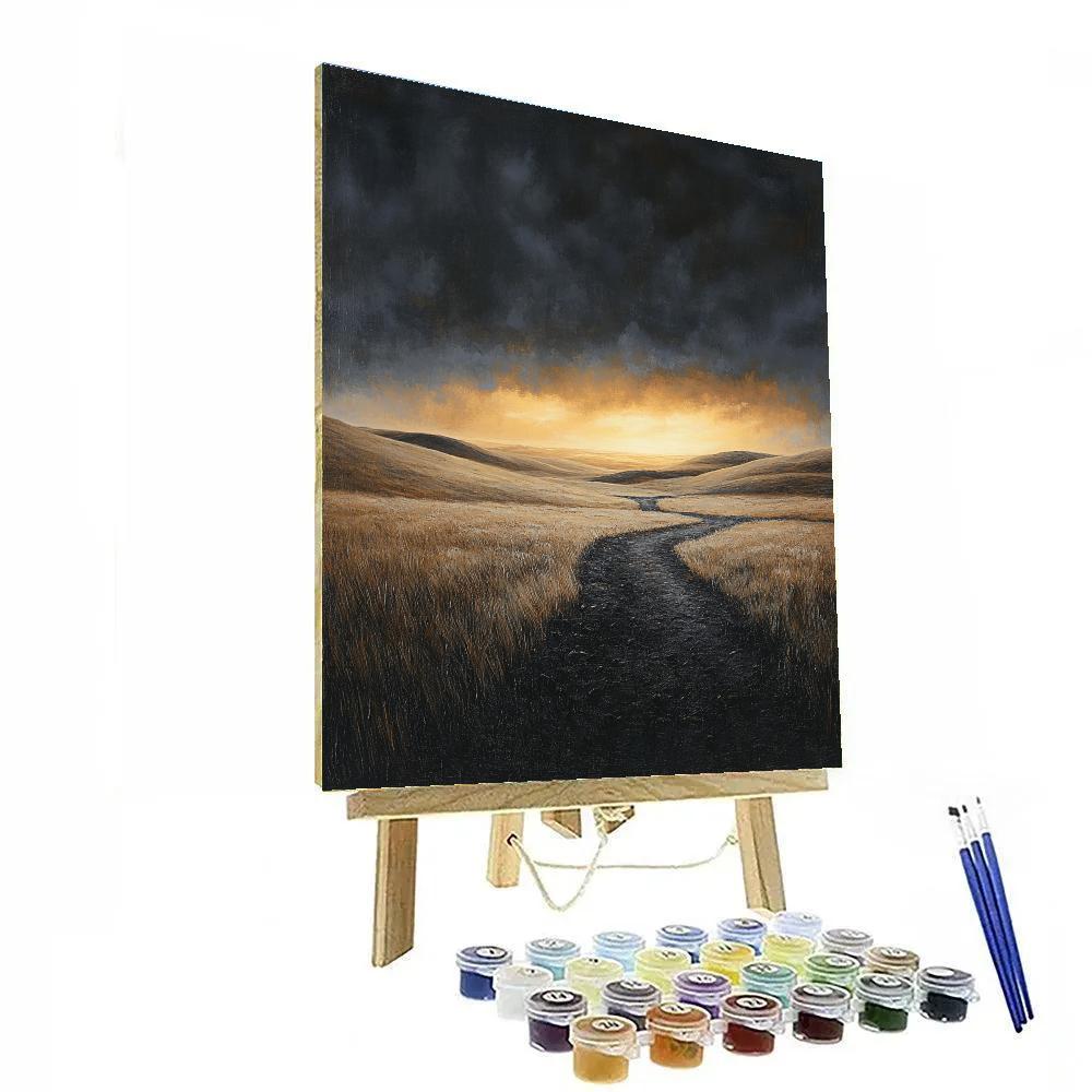 Francisco Goya Inspired Phantom Dunes At Dusk Numbered painting kits