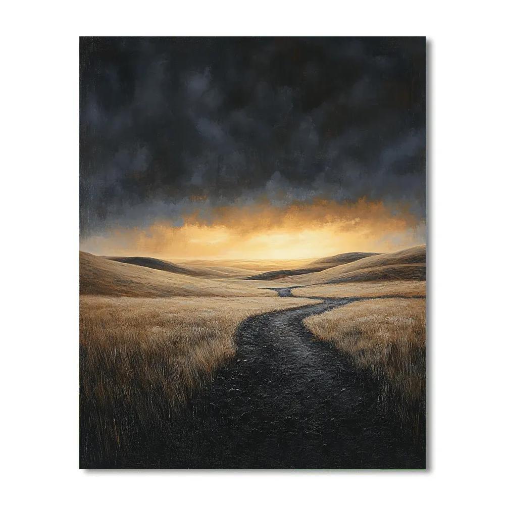 Francisco Goya Inspired Phantom Dunes At Dusk Numbered painting kits