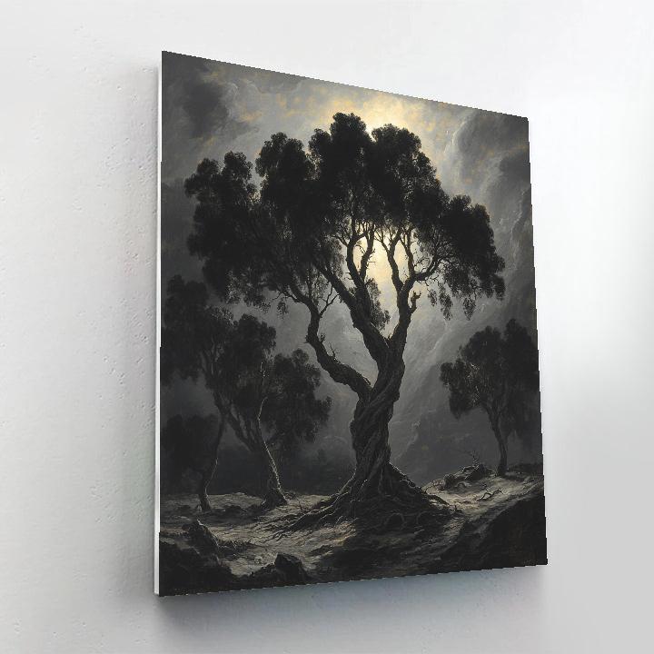 Francisco Goya Inspired Moonlit Grove In Shadow painting number kit