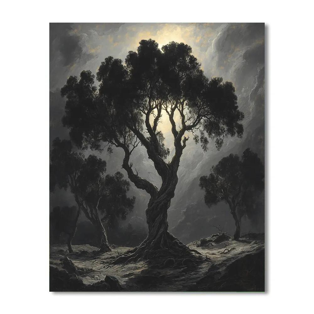 Francisco Goya Inspired Moonlit Grove In Shadow painting number kit