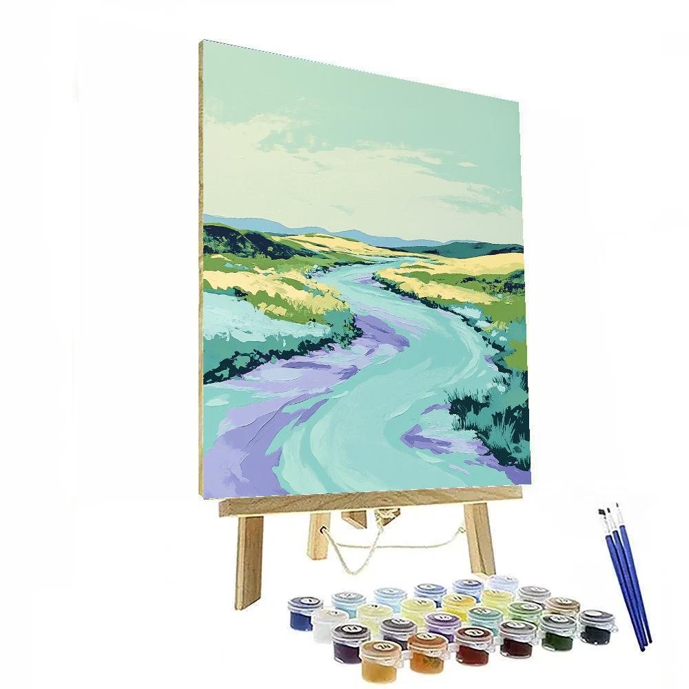 Franklin Carmichael Inspired Spring Thaw On Serpentine River paint by number