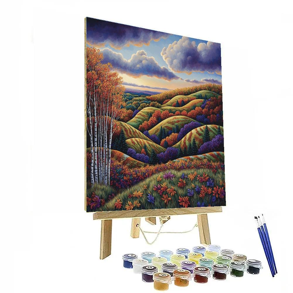 J. E. H. MacDonald Inspired Algoma Autumn Hills Paint by numbers kits