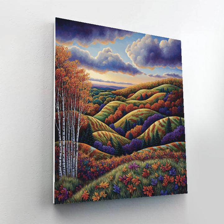 J. E. H. MacDonald Inspired Algoma Autumn Hills Paint by numbers kits