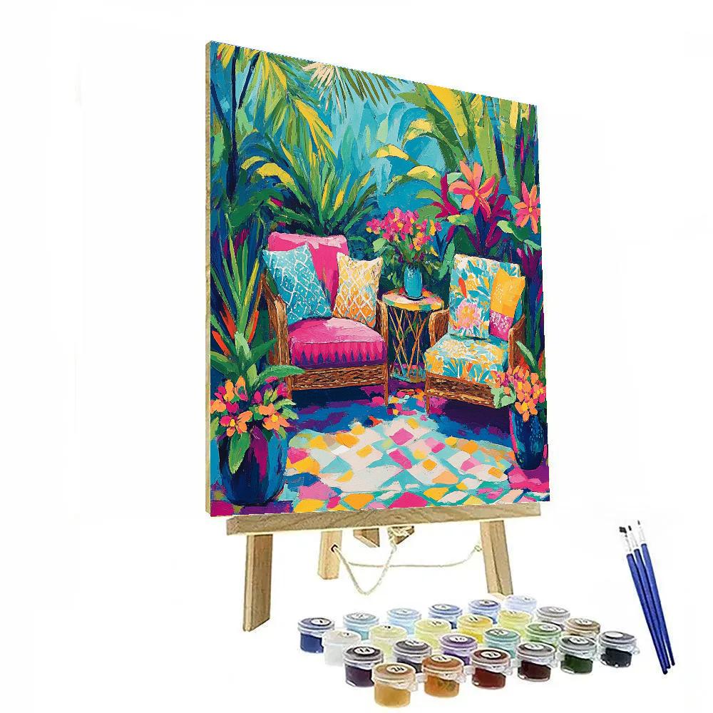 Henri Matisse Inspired Garden Party Paint by numbers art