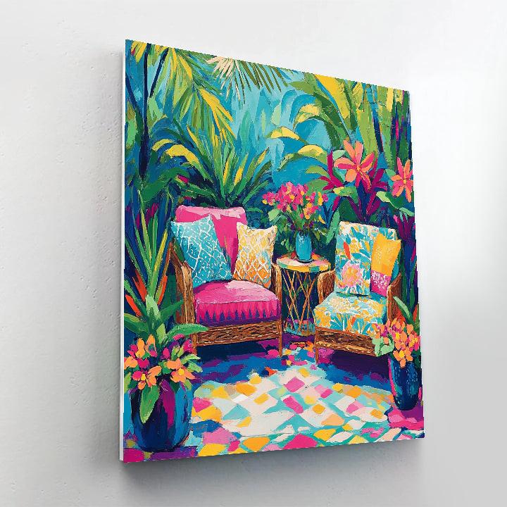 Henri Matisse Inspired Garden Party Paint by numbers art