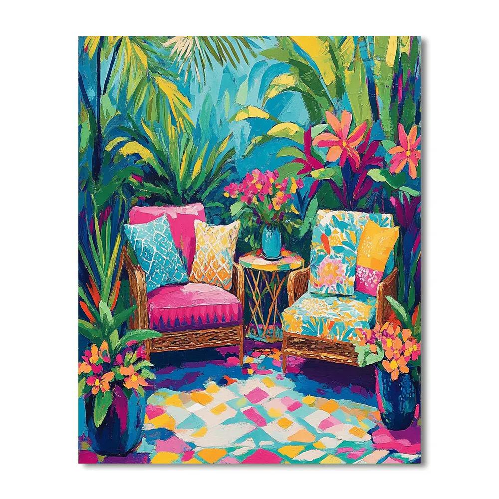 Henri Matisse Inspired Garden Party Paint by numbers art