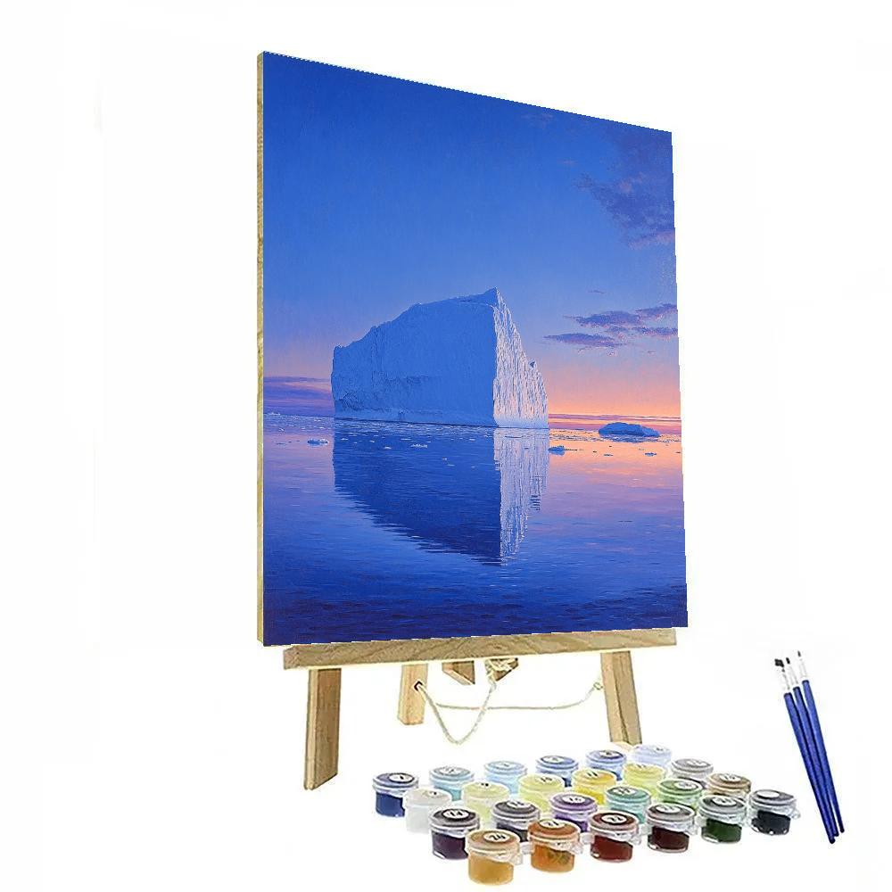 Lawren Harris Inspired Radiant Arctic Iceberg paint by color