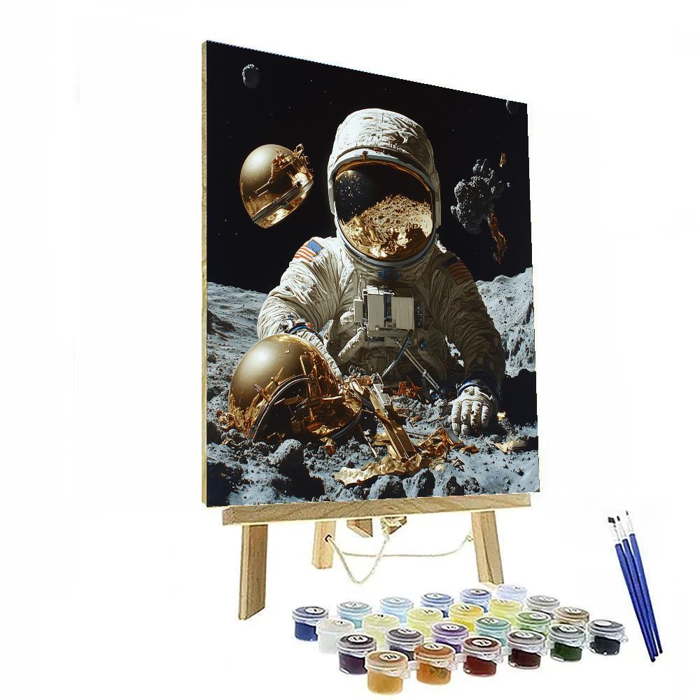 Salvador Dali Inspired Astronaut Reverie DIY paint by numbers