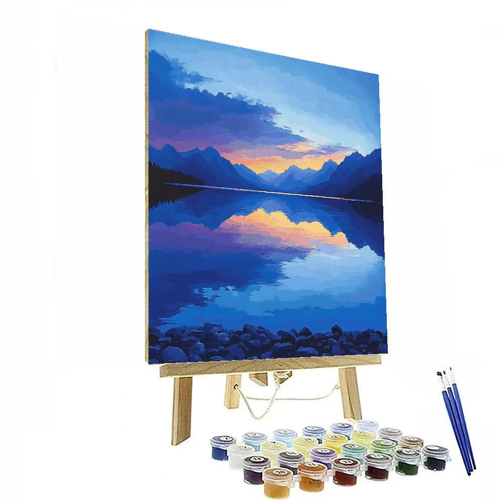 Lawren Harris Inspired Northern Lake In Stillness Painting by numbers kit