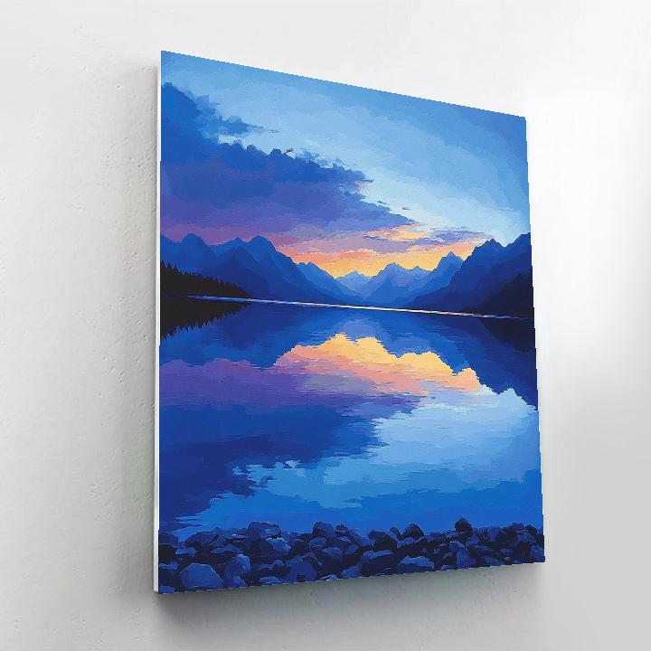 Lawren Harris Inspired Northern Lake In Stillness Painting by numbers kit
