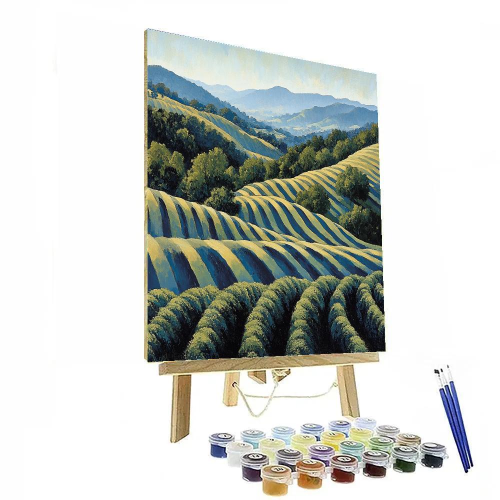 Paul Cézanne Inspired Alpine Planes paint by numbers