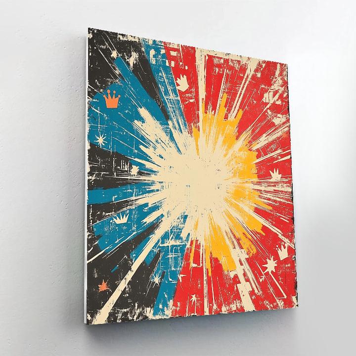 Jean-Michel Basquiat Inspired Urban Cosmos painting number kit