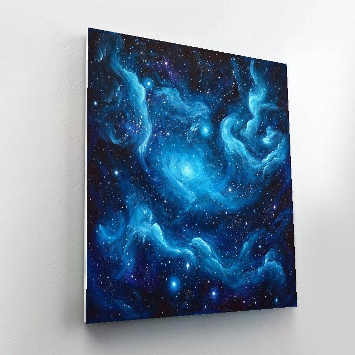 Georges Seurat Inspired Celestial Nebula Painting by numbers kit